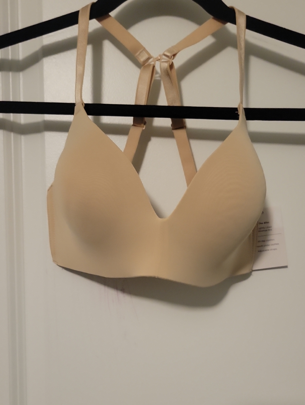 Auden Seamless Nude T-Shirt Bra with Adjustable Straps
